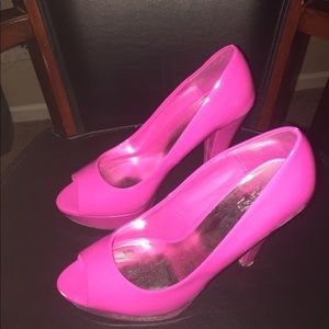 Hot pink Patent Leather Heels